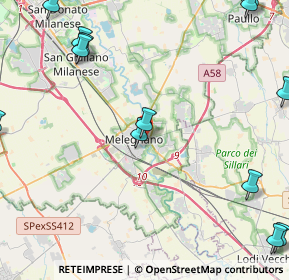 Mappa Via Lodi, 20077 Melegnano MI, Italia (6.67786)