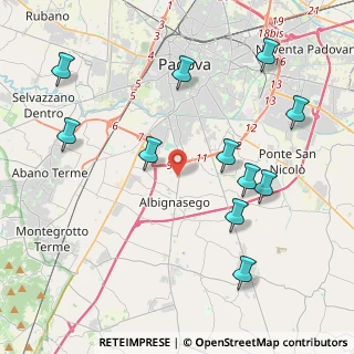Mappa Via Sant'Antonio, 35020 Albignasego PD, Italia (4.63909)