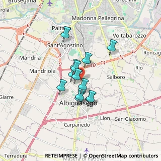 Mappa Via Sant'Antonio, 35020 Albignasego PD, Italia (1.11769)