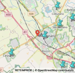 Mappa Strada Prov. per Binasco, 20077 Melegnano MI, Italia (3.83364)