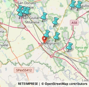 Mappa Strada Prov. per Binasco, 20077 Melegnano MI, Italia (4.87636)