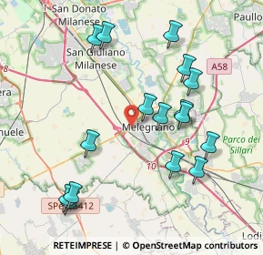 Mappa Strada Prov. per Binasco, 20077 Melegnano MI, Italia (4.15563)