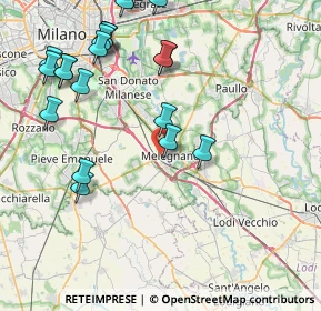 Mappa Strada Prov. per Binasco, 20077 Melegnano MI, Italia (9.799)