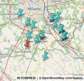 Mappa Via S. Vittore, 20085 Locate di Triulzi MI, Italia (6.41684)