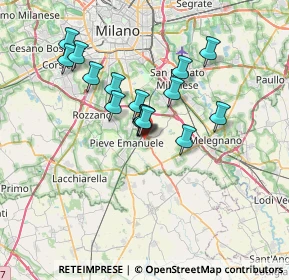 Mappa Via S. Vittore, 20085 Locate di Triulzi MI, Italia (5.5925)