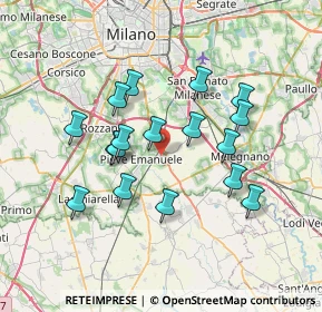 Mappa Via S. Vittore, 20085 Locate di Triulzi MI, Italia (6.37706)