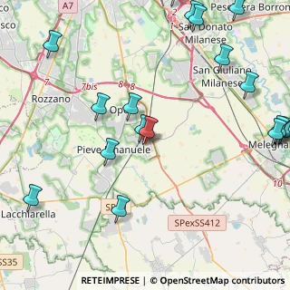 Mappa Via S. Vittore, 20085 Locate di Triulzi MI, Italia (6.102)