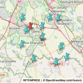 Mappa Via S. Vittore, 20085 Locate di Triulzi MI, Italia (4.17769)