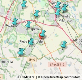 Mappa Via S. Vittore, 20085 Locate di Triulzi MI, Italia (4.75769)