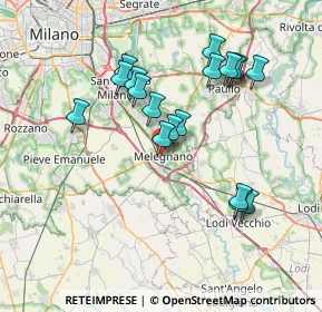 Mappa Piazzale delle Associazioni, 20077 Melegnano MI, Italia (6.93167)