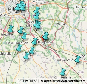 Mappa Piazzale delle Associazioni, 20077 Melegnano MI, Italia (9.3155)