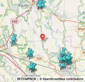 Mappa Via Monzasca, 26832 Galgagnano LO, Italia (5.6905)