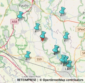 Mappa Via Monzasca, 26832 Galgagnano LO, Italia (4.39167)