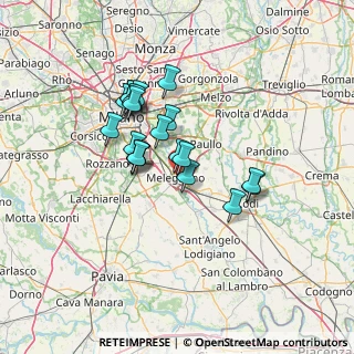 Mappa Via Giuseppe Dezza, 20077 Melegnano MI, Italia (10.8965)