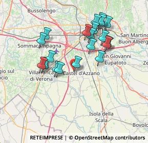 Mappa Piazza J.F. Kennedy, 37060 Castel d'Azzano VR, Italia (6.9895)