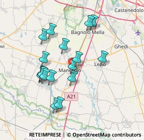 Mappa 25025 Manerbio BS, Italia (6.64647)