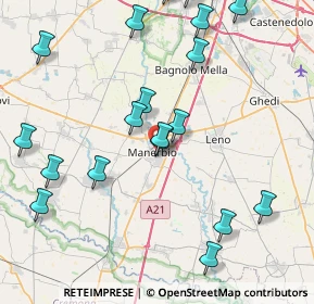 Mappa 25025 Manerbio BS, Italia (9.8725)