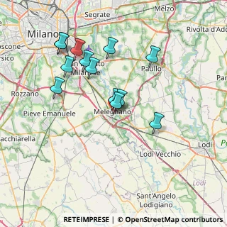 Mappa Via Giangiacomo Medici, 20077 Melegnano MI, Italia (7.03231)
