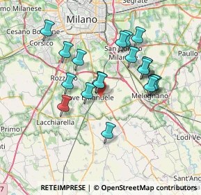 Mappa Via Domenico Cimarosa, 20085 Locate di Triulzi MI, Italia (6.47895)