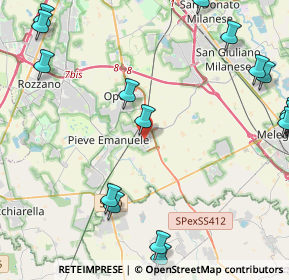 Mappa Via Domenico Cimarosa, 20085 Locate di Triulzi MI, Italia (6.4395)