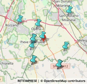 Mappa Via Domenico Cimarosa, 20085 Locate di Triulzi MI, Italia (3.855)