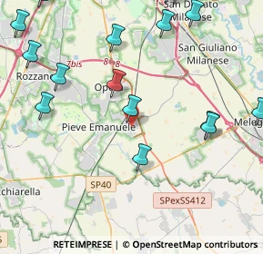 Mappa Via Domenico Cimarosa, 20085 Locate di Triulzi MI, Italia (6.1455)