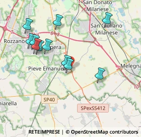 Mappa SP ex Strada Statale 412 della Val Tidone, 20085 Locate di Triulzi MI (3.90364)