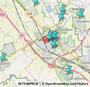 Mappa Piazza XXV Aprile, 20077 Melegnano MI, Italia (1.9425)