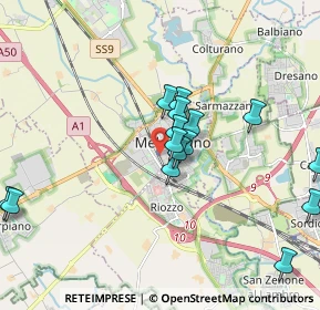 Mappa Piazza XXV Aprile, 20077 Melegnano MI, Italia (1.85267)