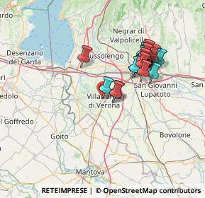 Mappa Vicolo Enrico Toti, 37069 Villafranca di Verona VR, Italia (12.747)