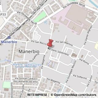 Mappa Via XX Settembre, 65, 25025 Manerbio BS, Italia, 25025 Manerbio, Brescia (Lombardia)