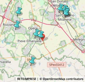 Mappa Via Sandro Pertini, 20085 Locate di Triulzi MI, Italia (5.02091)