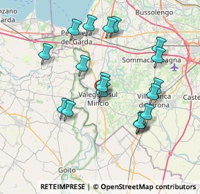 Mappa 37067 Valeggio Sul Mincio VR, Italia (7.16211)