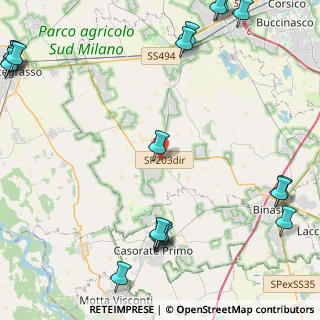 Mappa Strada Provinciale Vermezzo, 20088 Binasco MI, Italia (7.003)