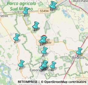 Mappa SP Vermezzo, 20088 Rosate MI, Italia (4.31867)