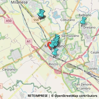 Mappa Viale della Repubblica, 20077 Melegnano MI, Italia (1.48583)