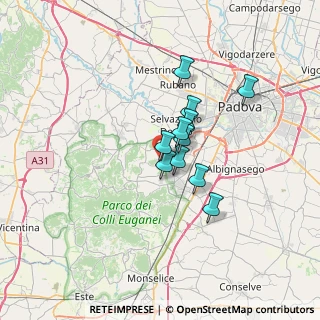 Mappa Via G. Zanella, 35031 Abano Terme PD, Italia (4.45909)