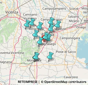 Mappa Vicolo Gela, 35020 Albignasego PD, Italia (9.97077)