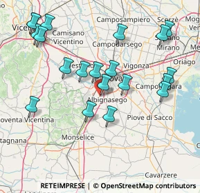 Mappa Vicolo Gela, 35020 Albignasego PD, Italia (16.9355)