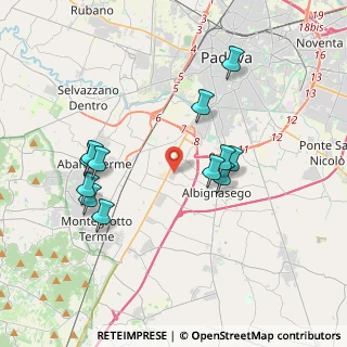 Mappa Vicolo Gela, 35020 Albignasego PD, Italia (3.69833)