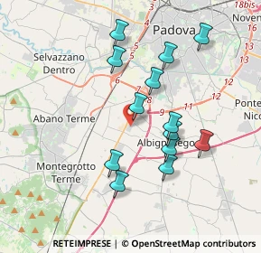 Mappa Vicolo Gela, 35020 Albignasego PD, Italia (3.40615)