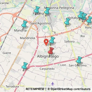 Mappa Via Celeste Gallinaro, 35020 Albignasego PD, Italia (2.85)