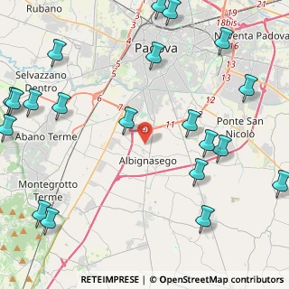 Mappa Via Celeste Gallinaro, 35020 Albignasego PD, Italia (6.175)