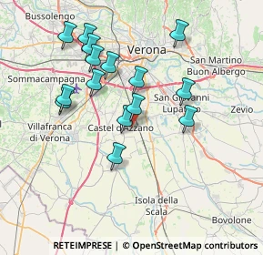 Mappa Via Cesari A., 37060 Di Via Cesari VR, Italia (6.95133)