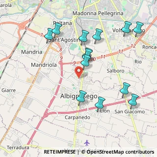 Mappa Via Foscolo U., 35020 Albignasego PD, Italia (2.15308)