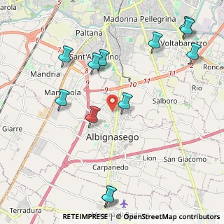 Mappa Via Foscolo U., 35020 Albignasego PD, Italia (2.55417)