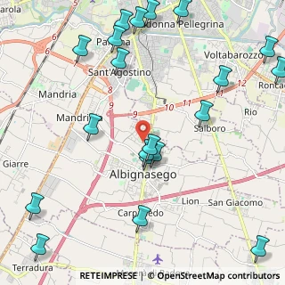 Mappa Via Foscolo U., 35020 Albignasego PD, Italia (2.8185)