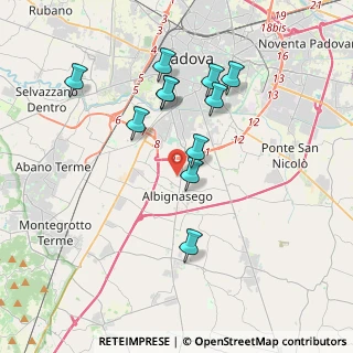 Mappa Via Foscolo U., 35020 Albignasego PD, Italia (3.47545)