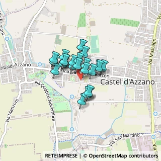 Mappa Piazza San Pertini, 37060 Castel d'Azzano VR, Italia (0.256)