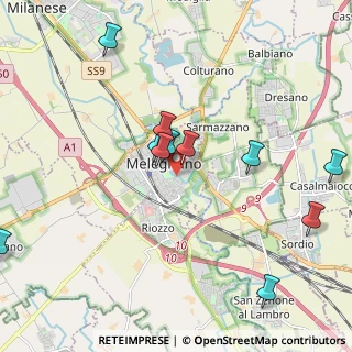 Mappa Via Fratelli Scholl, 20077 Melegnano MI, Italia (2.16455)